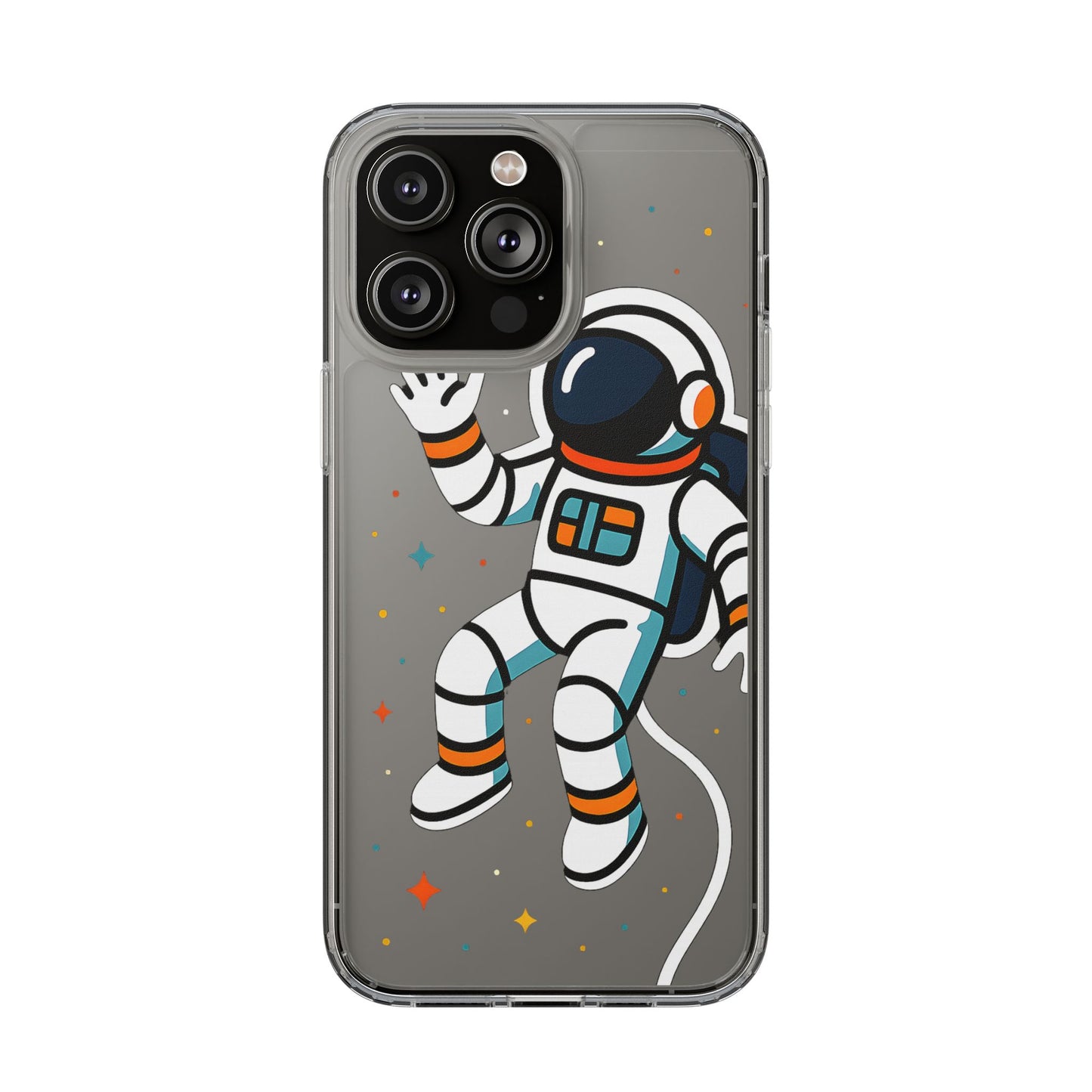 Clear Astronaut Space Case - Minimalist Galaxy Aesthetic Transparent Cover