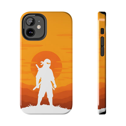 Sunset Shinobi Silhouette Tough Case - Minimalist Ninja Cover for iPhone & Samsung