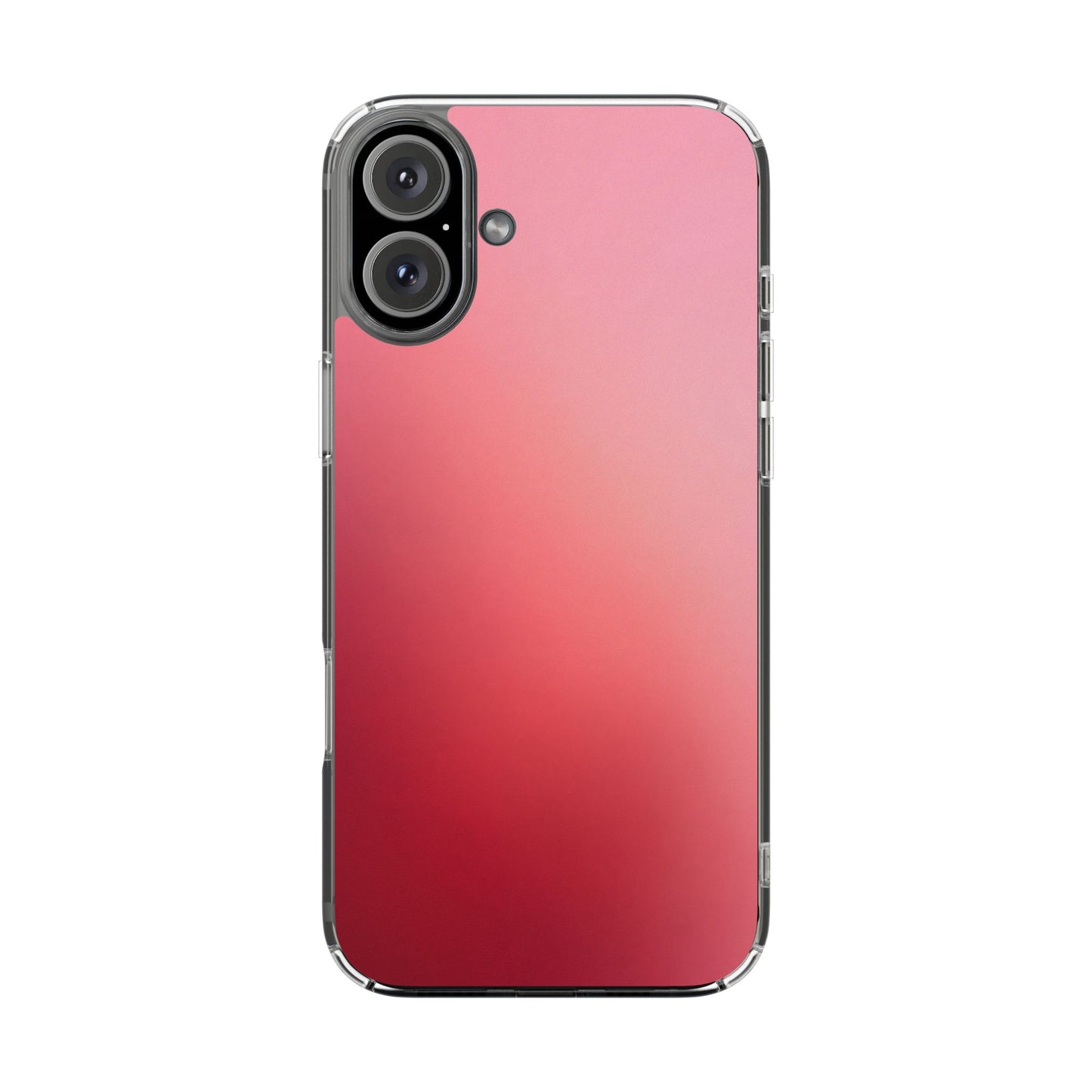 Berry Aura Clear Case - MagSafe Compatible Pink to Red Gradient Cover