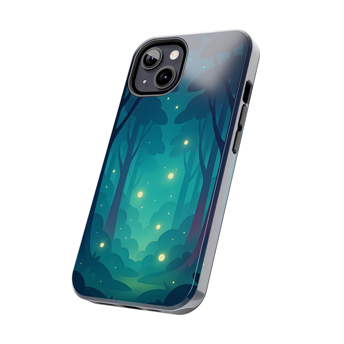 Enchanted Forest Fireflies Case - Mystic Nature Tough Cover for iPhone & Samsung