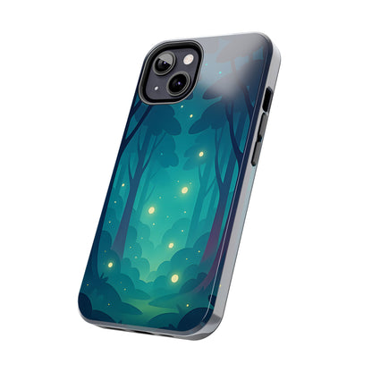 Enchanted Forest Fireflies Case - Mystic Nature Tough Cover for iPhone & Samsung