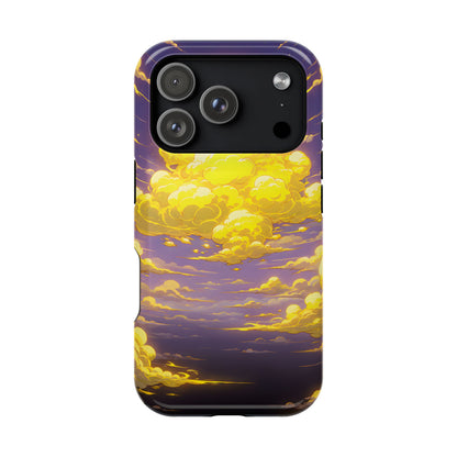 Golden Hour Anime Sky: Glowing Cloudscape MagSafe Case