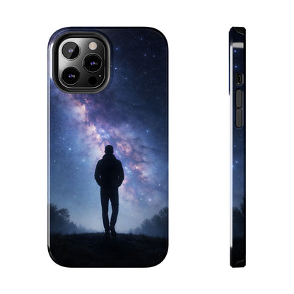 Milky Way Stargazer Tough Case - Celestial Galaxy Silhouette Cover for iPhone & Samsung