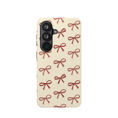 Burgundy Bows Coquette Magnetic Tough Case