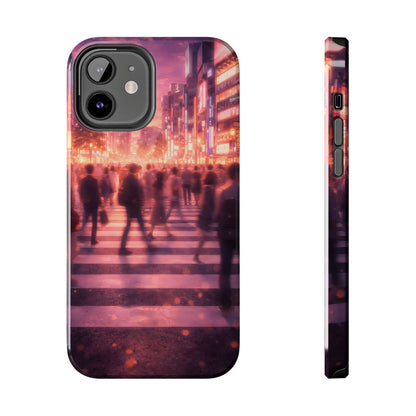 Tokyo Twilight Crossing Tough Case - Urban Japan Skyline Cover for iPhone & Samsung