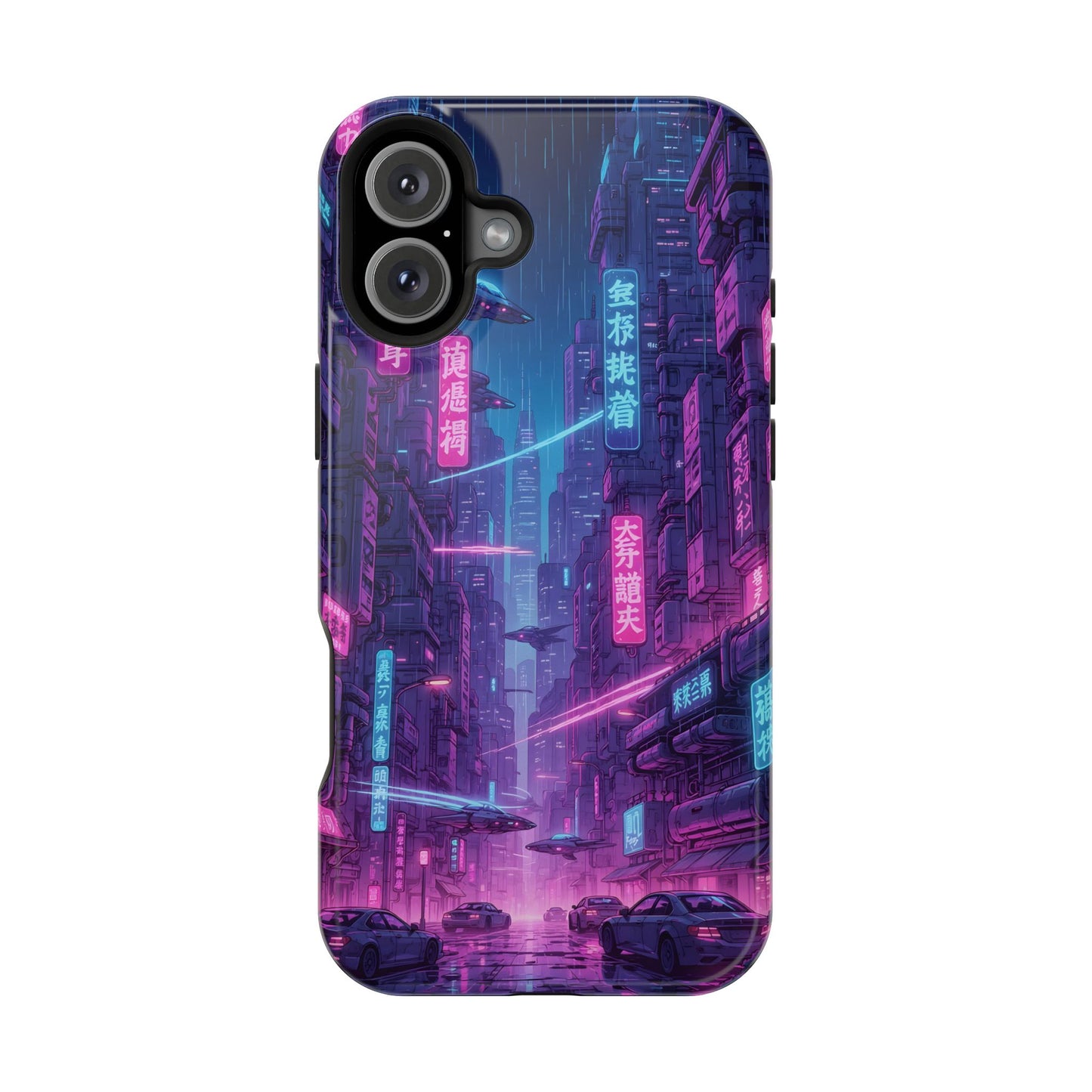 Neo-Tokyo Nights: Premium Cyberpunk Cityscape MagSafe Case