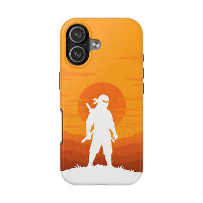Sunset Shinobi Silhouette Tough Case - Minimalist Ninja Cover for iPhone & Samsung