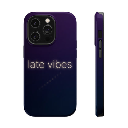 Late Vibes Purple Gradient Magnetic Impact Case