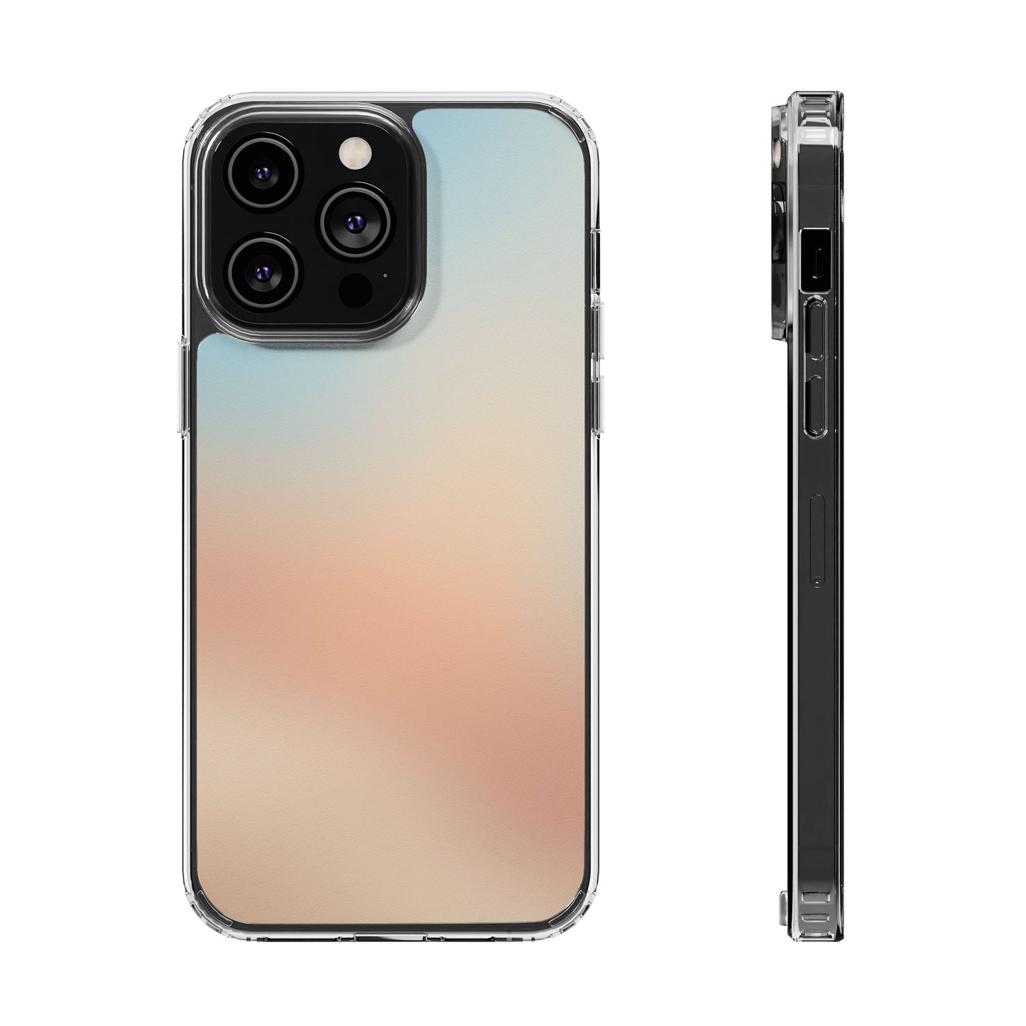 Coastal Dawn Clear Case - MagSafe Compatible Pastel Gradient Cover