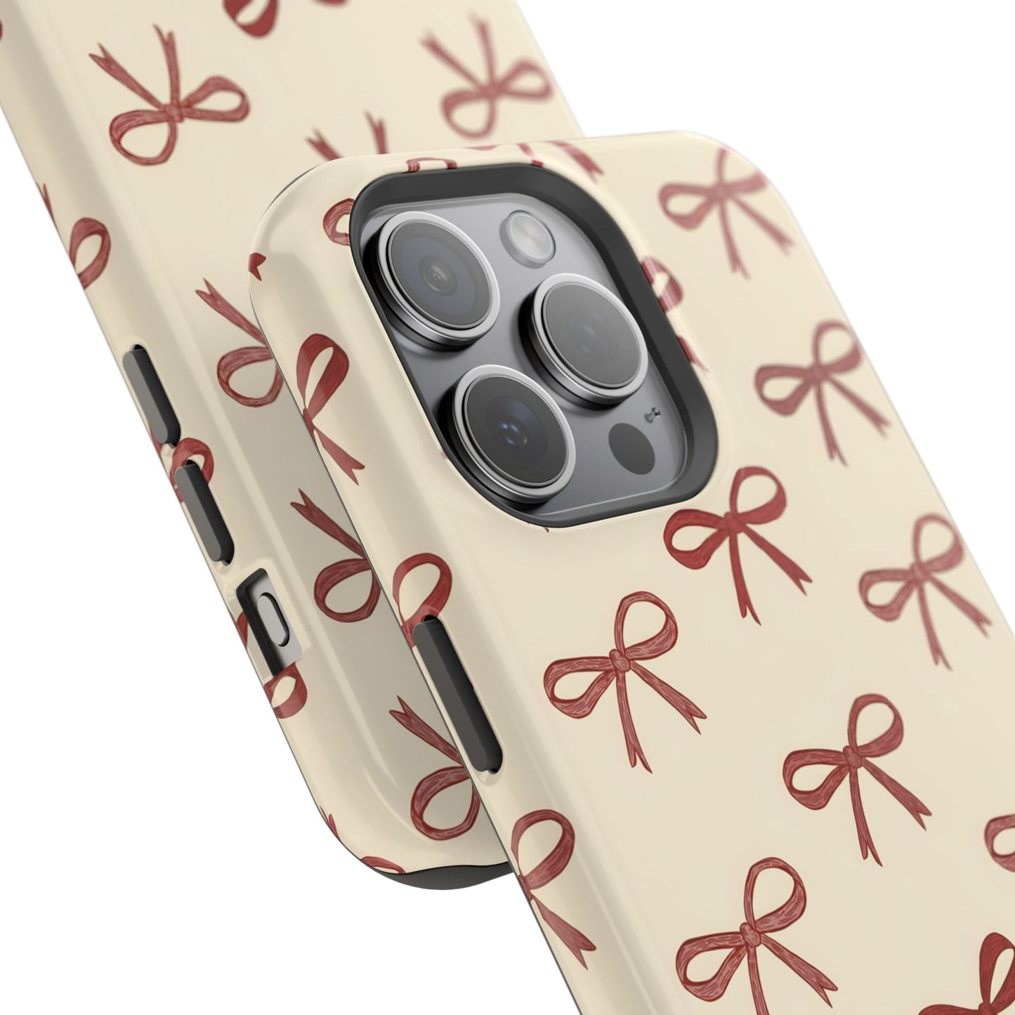 Burgundy Bows Coquette Magnetic Tough Case