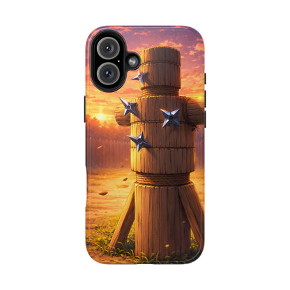Sunset Ninja Training Tough Case - Shuriken Dojo Cover for iPhone & Samsung