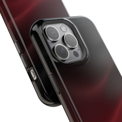 Sleek Burgundy Flow Magnetic Impact Case