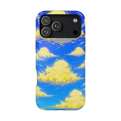 Cinematic Anime Sky: Vibrant Golden Cloudscape MagSafe Case