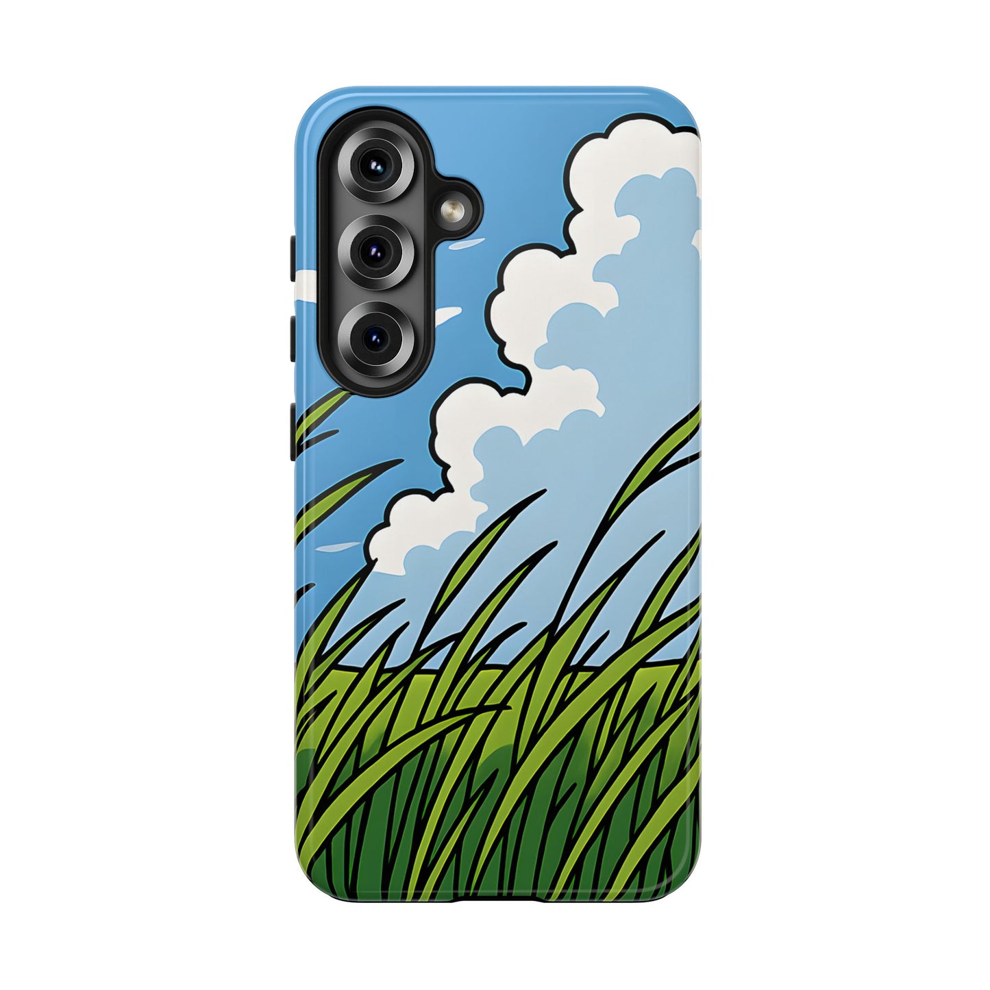 Breezy Meadow Tough Case - Blue Sky & Summer Grass Aesthetic Cover