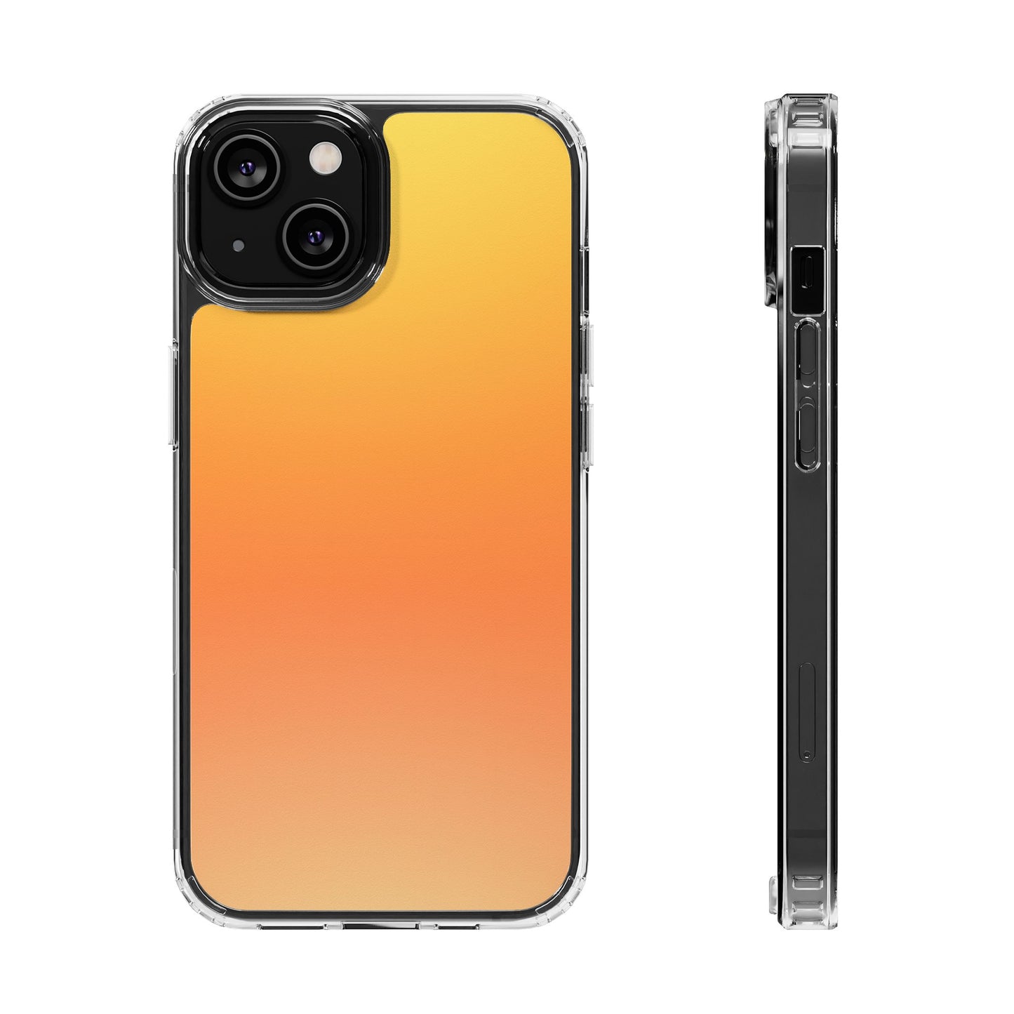 Sunrise Aura Clear Case - MagSafe Compatible Yellow Gradient Cover