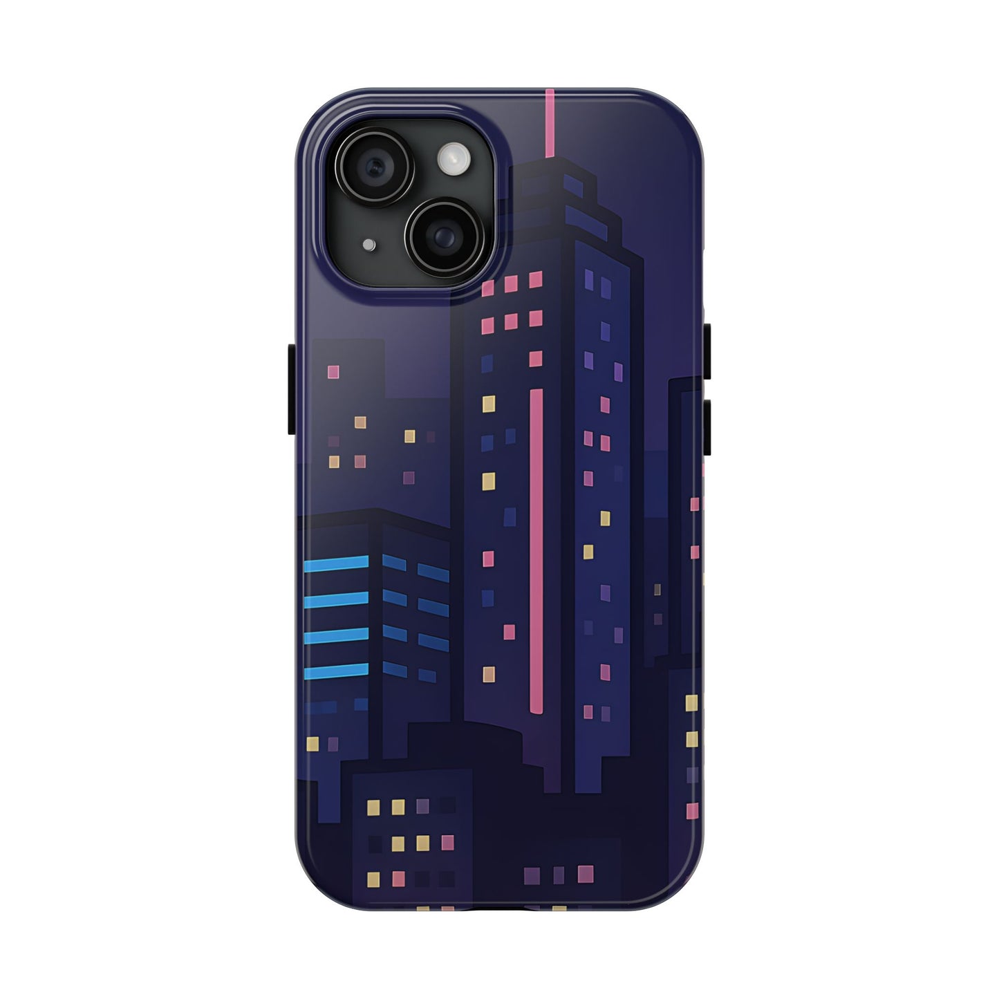 Lo-Fi Night City Tough Case - Pastel Urban Skyline Cover for iPhone & Samsung