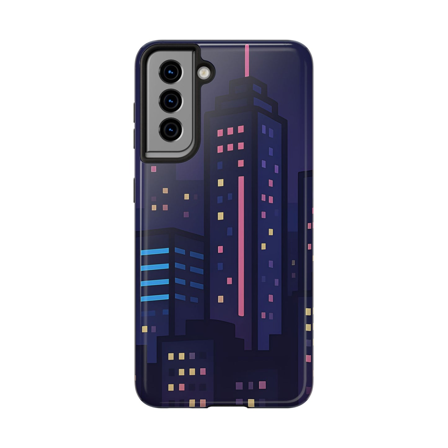 Lo-Fi Night City Tough Case - Pastel Urban Skyline Cover for iPhone & Samsung