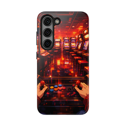 Retro Arcade Game POV Tough Case - Cyber City Gaming Cover for iPhone & Samsung