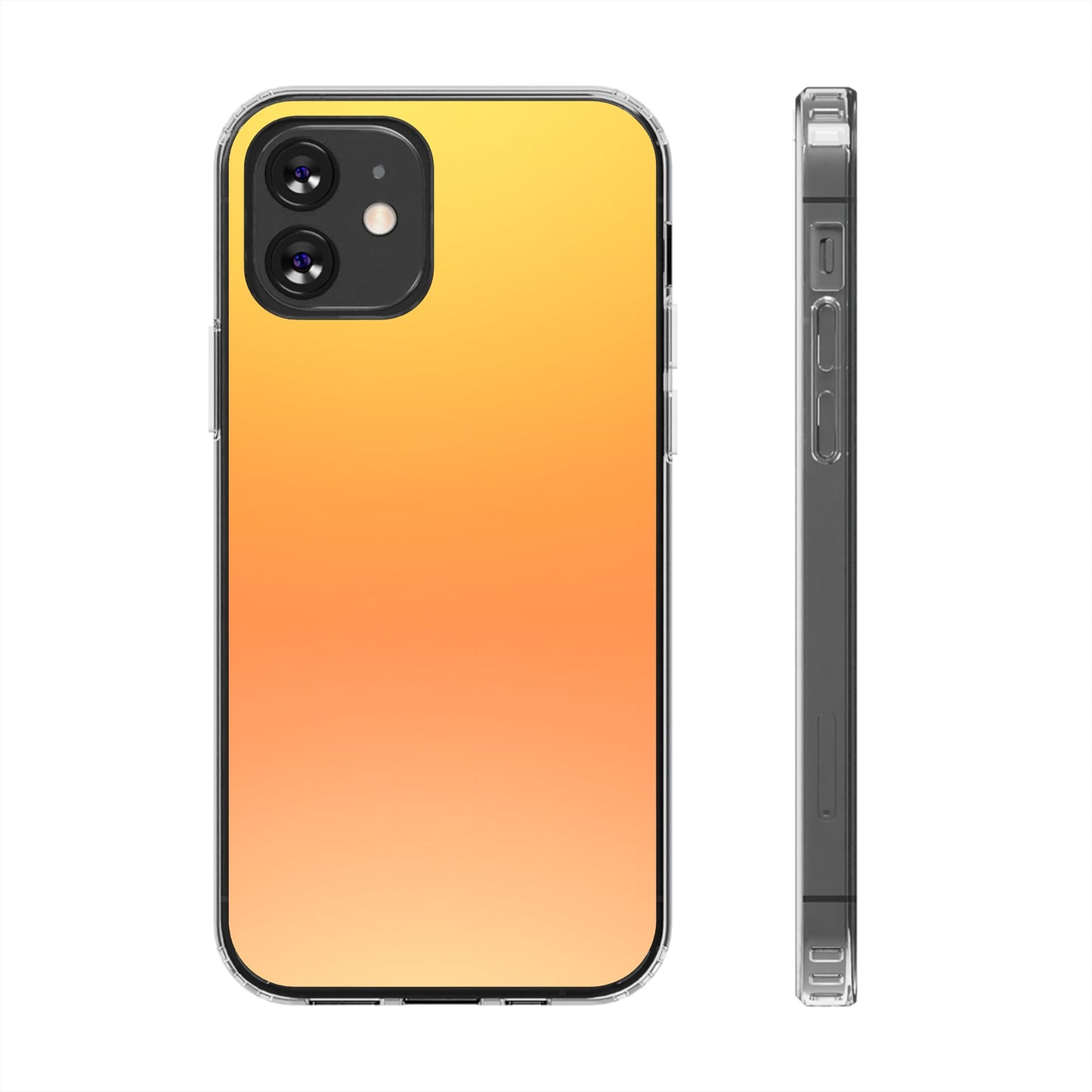 Sunrise Aura Clear Case - MagSafe Compatible Yellow Gradient Cover