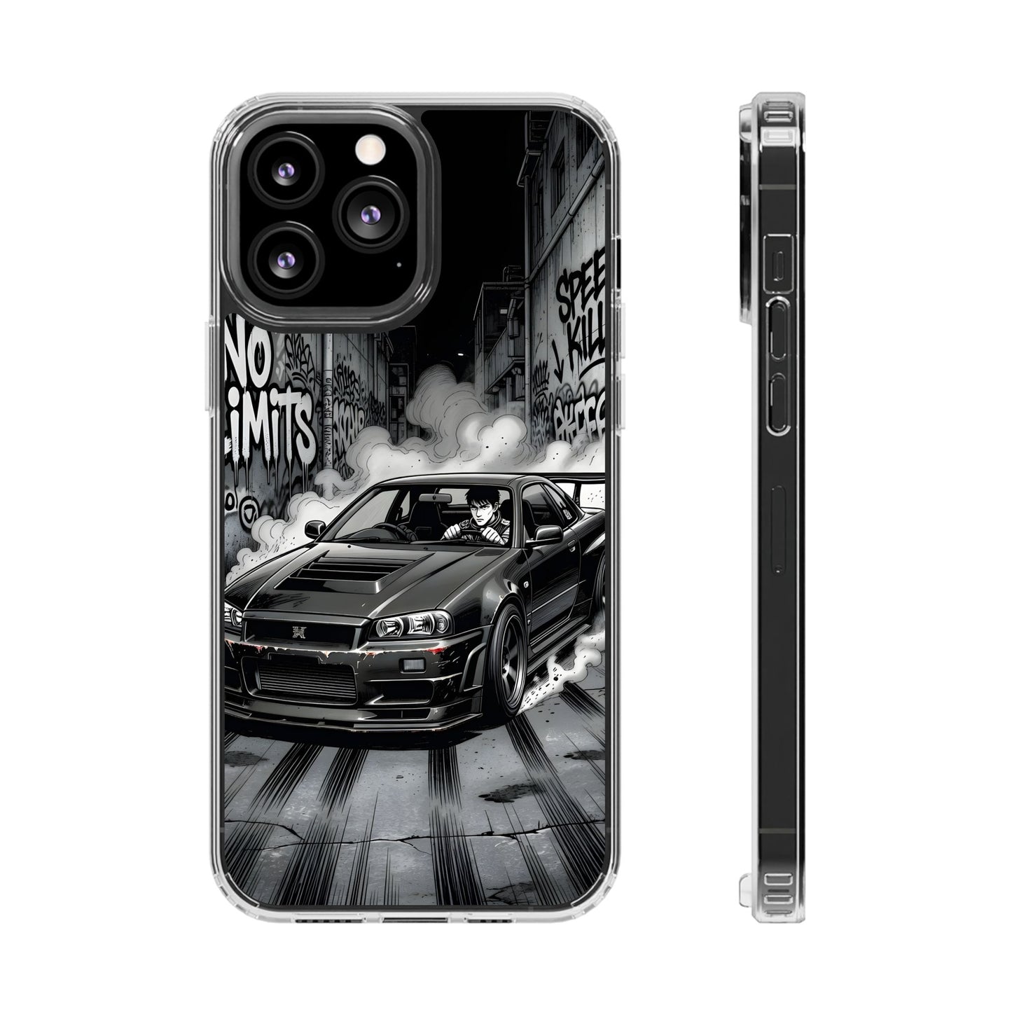 Tokyo Drift Manga Clear Case - MagSafe Compatible JDM Car Cover