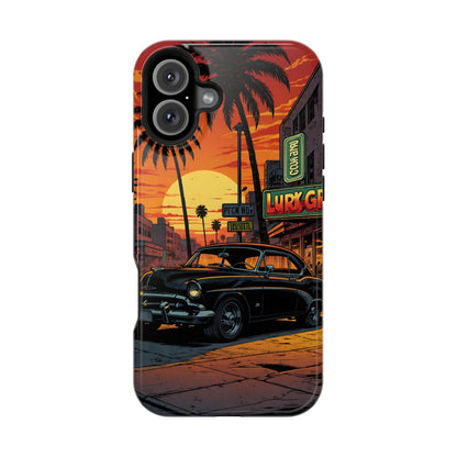 West Coast Cruiser: Retro Sunset Graphic Novel MagSafe Case