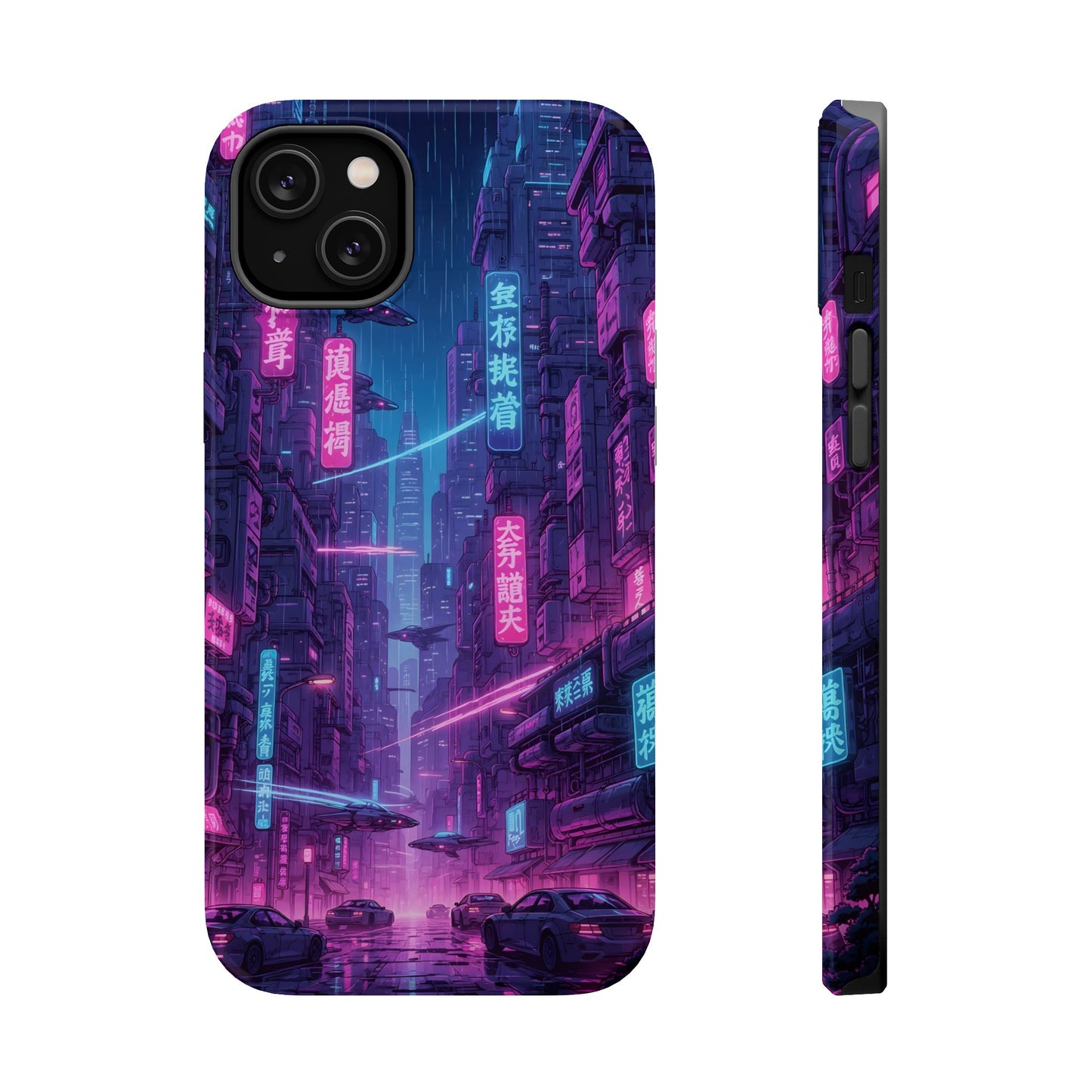 Neo-Tokyo Nights: Premium Cyberpunk Cityscape MagSafe Case