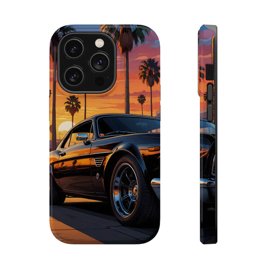 Pacific Cruiser: Cinematic Muscle Car Sunset MagSafe Case
