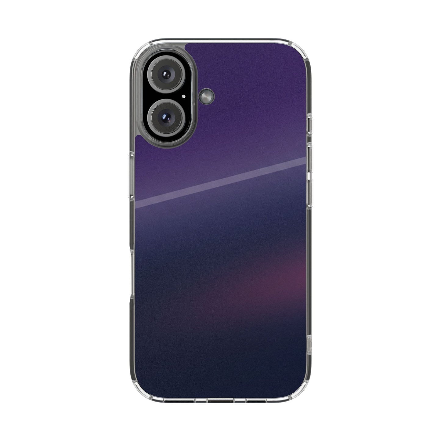Midnight Aura Clear Case - MagSafe Compatible Dark Gradient Cover