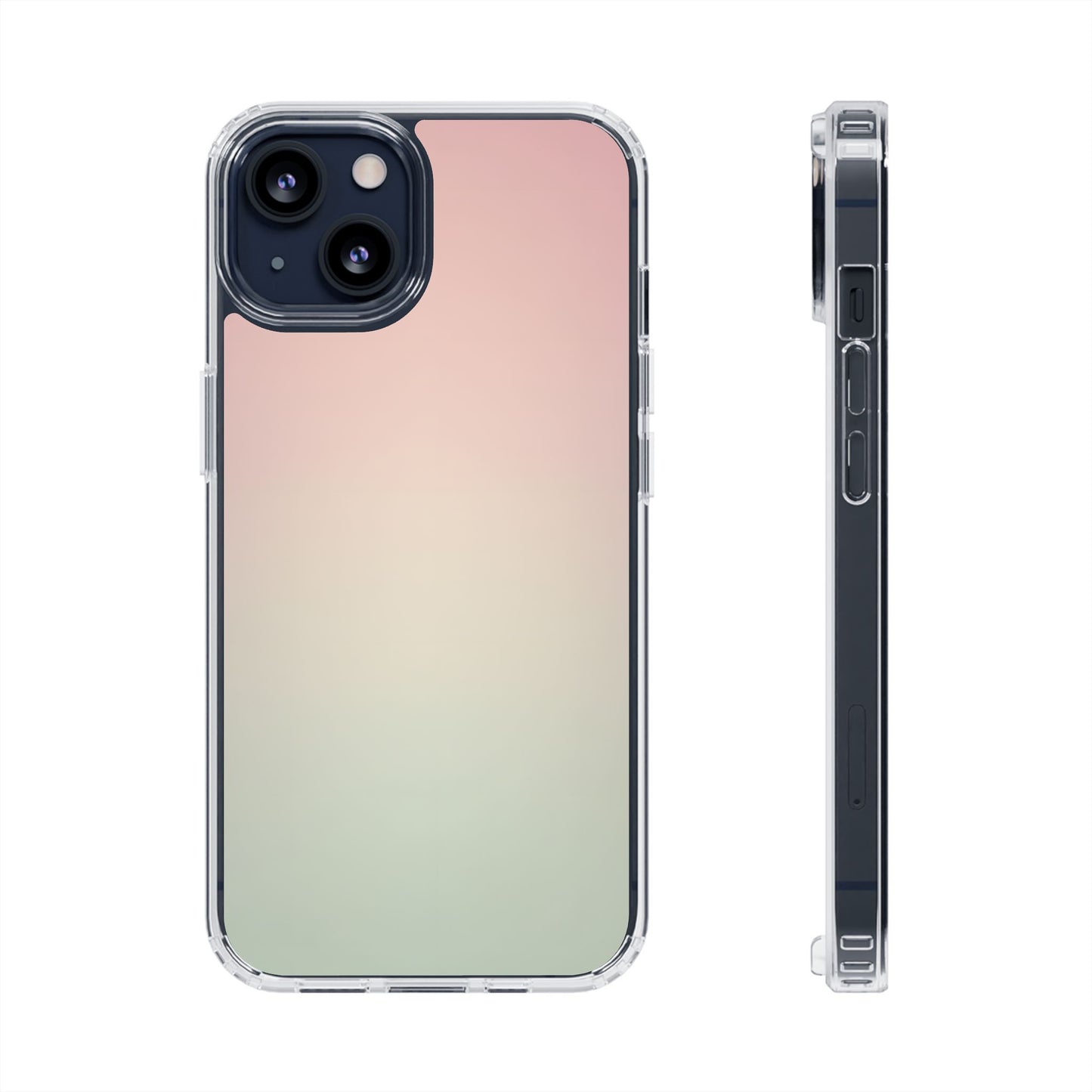 Ethereal Dawn Aura Clear Case - MagSafe Compatible Pastel Gradient