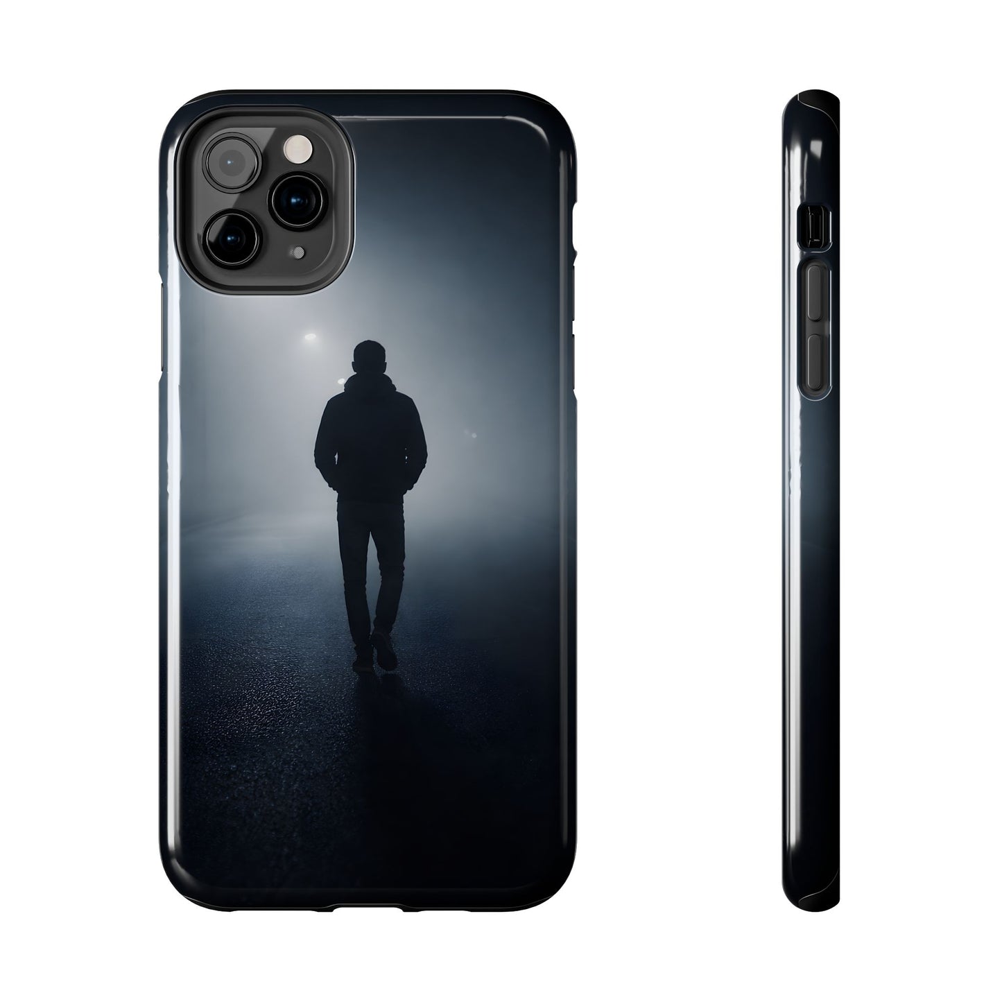 Foggy Night Silhouette Tough Case - Urban Mystery Cover for iPhone & Samsung