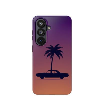 Midnight Drive: Retro Palm Tree Sunset MagSafe Case
