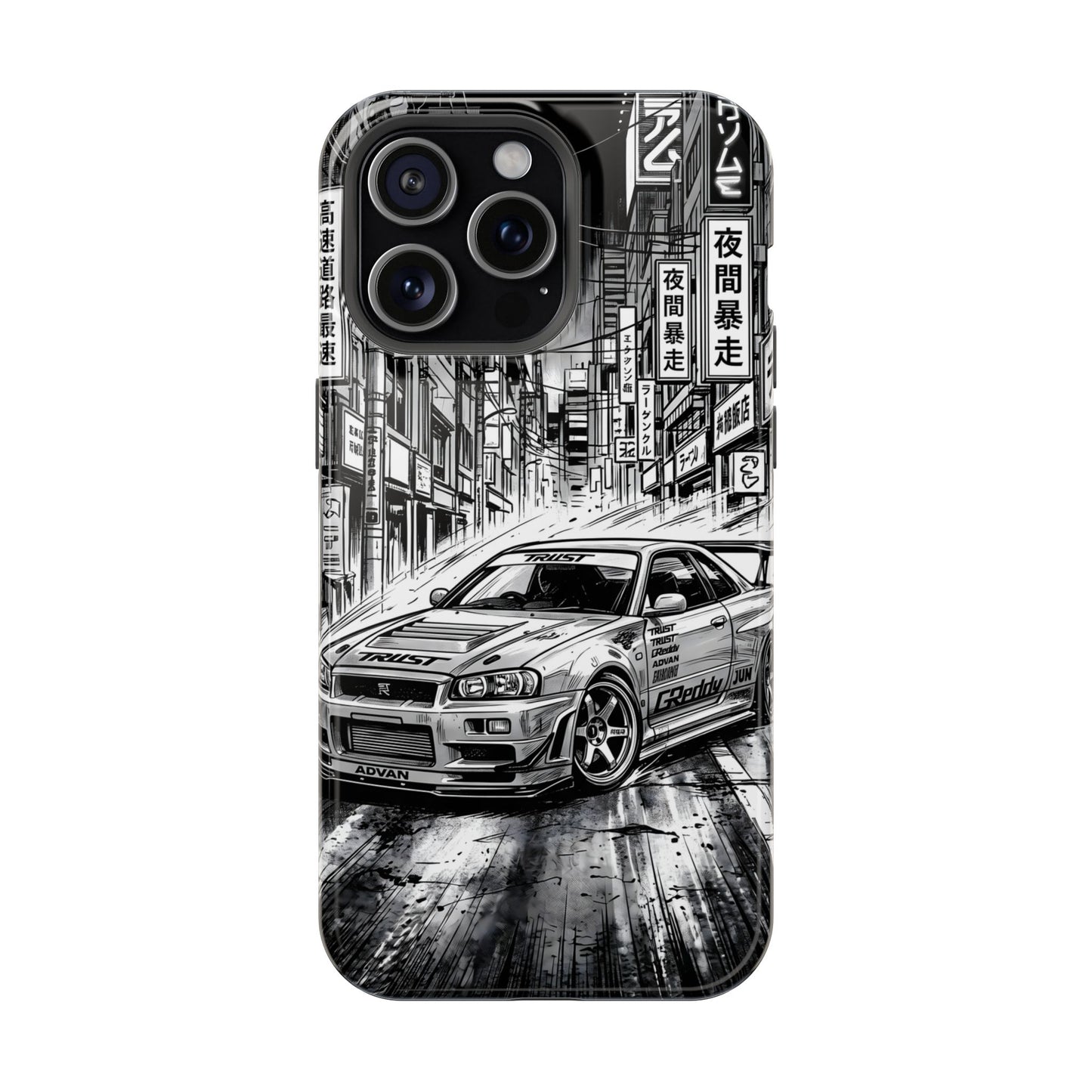 JDM Skyline Tokyo Drift Magnetic Impact Case