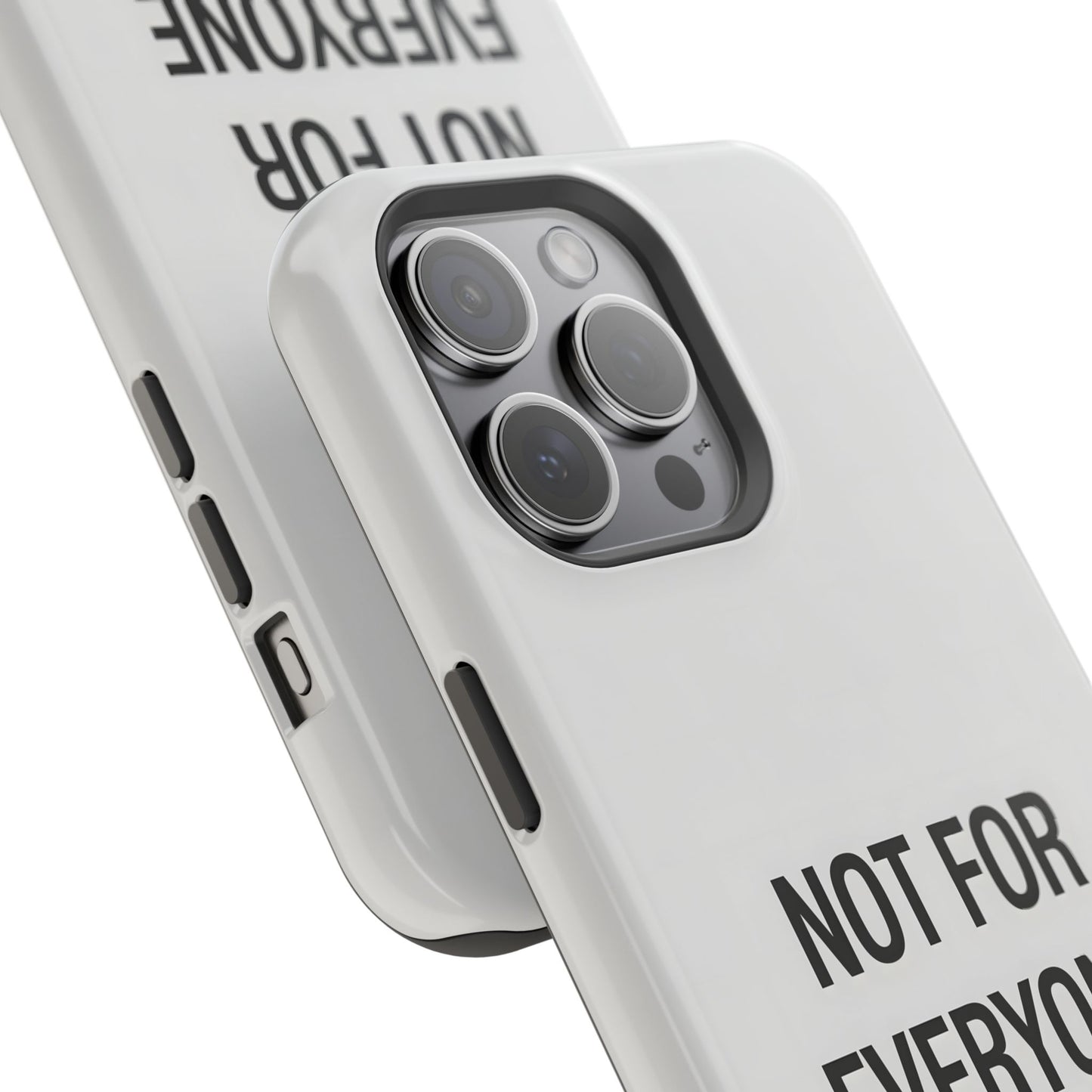 Elevated Exclusivity: NOT FOR EVERYONE Minimalist Bone White Case