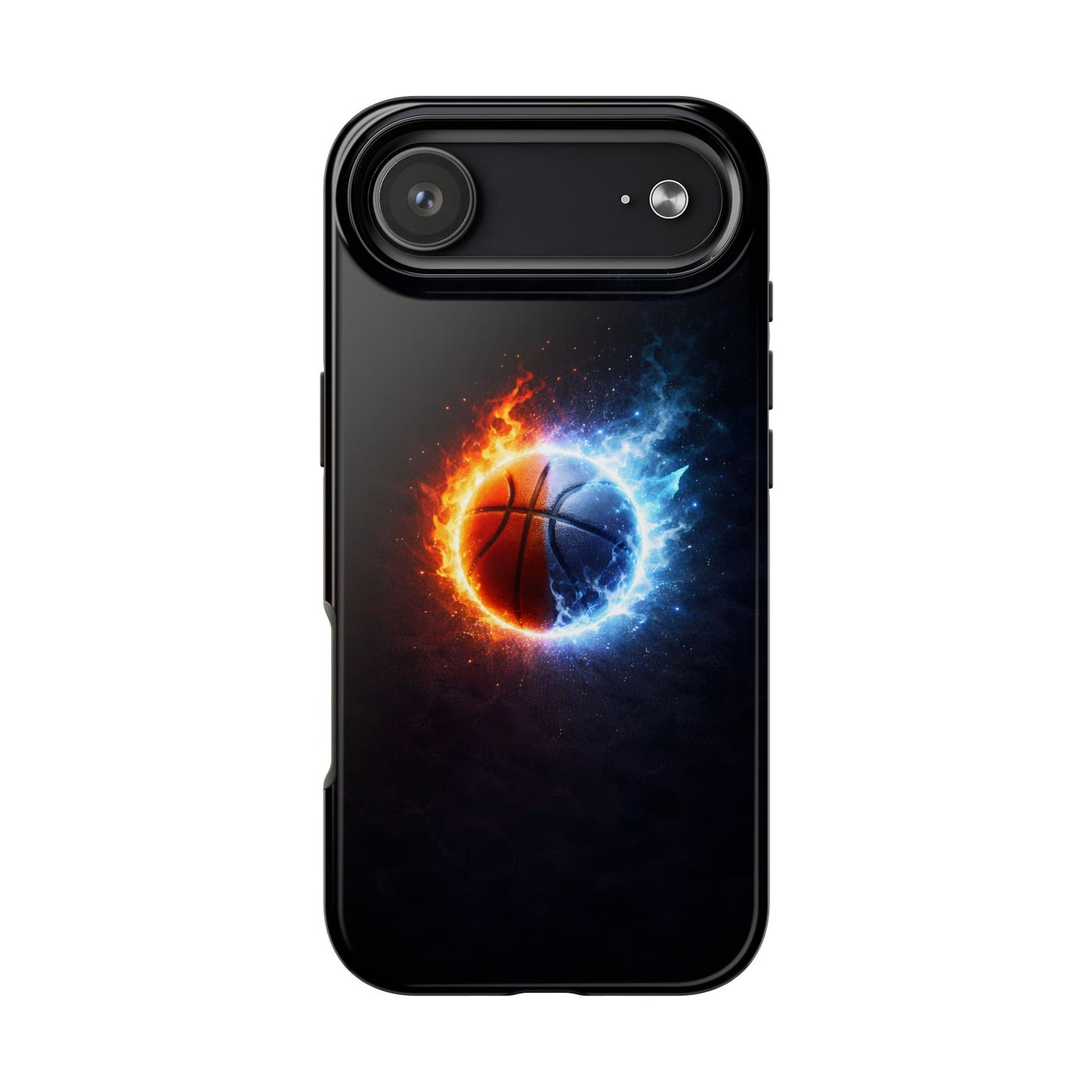 Fire and Ice Basketball Tough Case - Elemental Balance Cover for iPhone & Samsung