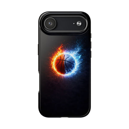 Fire and Ice Basketball Tough Case - Elemental Balance Cover for iPhone & Samsung
