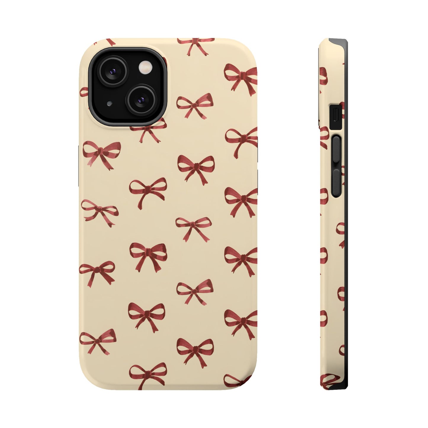 Burgundy Bows Coquette Magnetic Tough Case