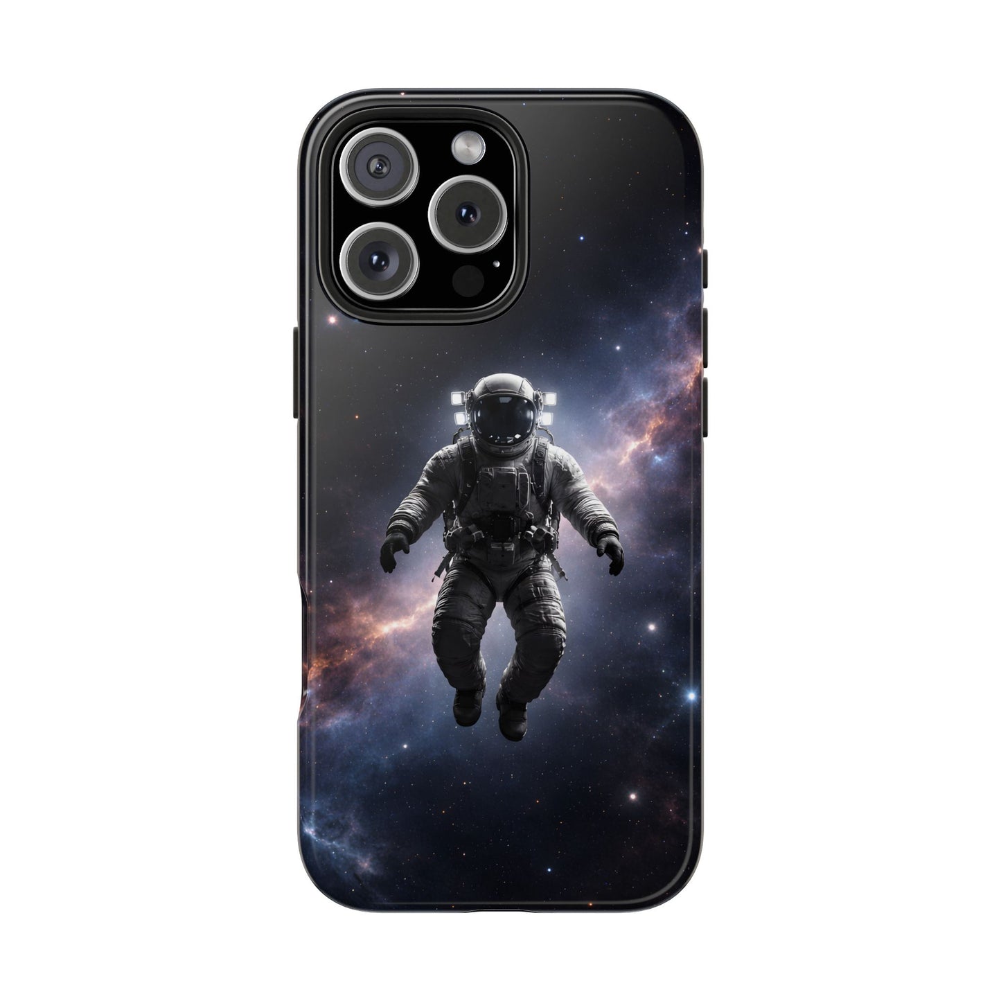 Deep Space Nebula Astronaut Tough Case - Realistic Galactic Cover for iPhone & Samsung