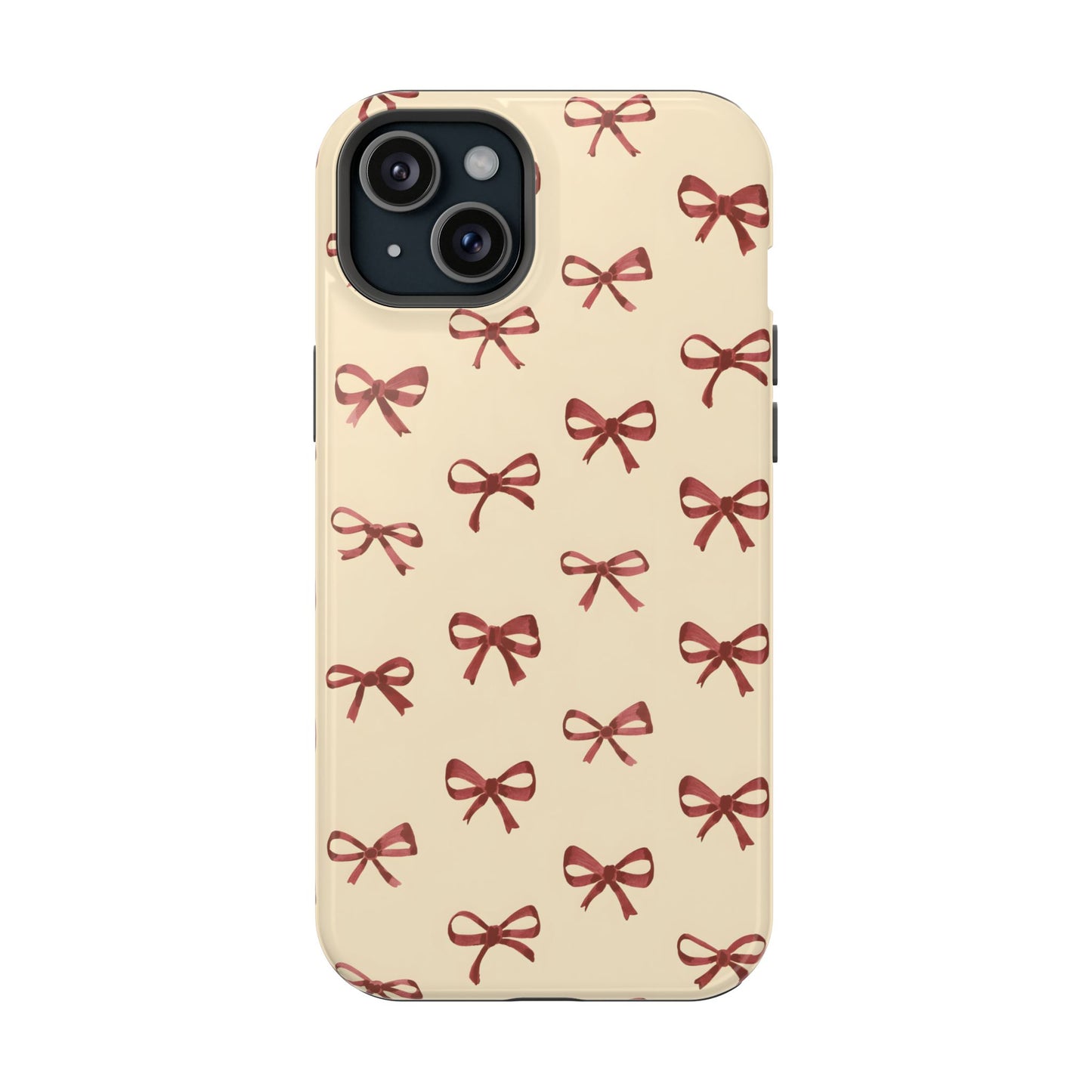 Burgundy Bows Coquette Magnetic Tough Case