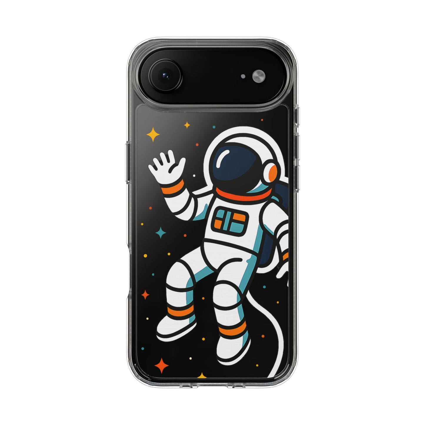 Clear Astronaut Space Case - Minimalist Galaxy Aesthetic Transparent Cover