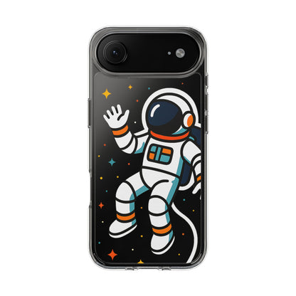 Clear Astronaut Space Case - Minimalist Galaxy Aesthetic Transparent Cover