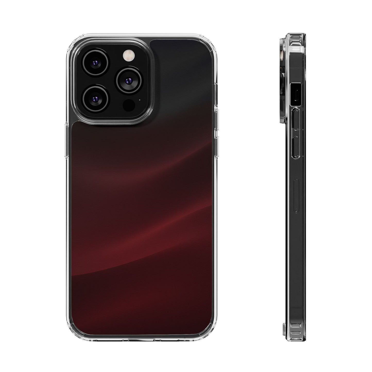 Dark Burgundy Silk Aura Case - MagSafe Compatible Elegant Cover