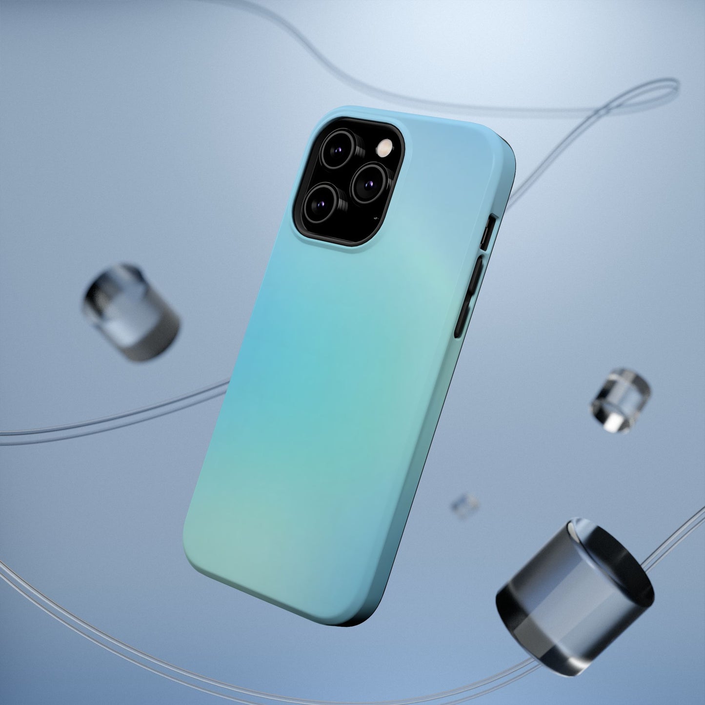 Aqua to Mint Gradient Magnetic Impact Case