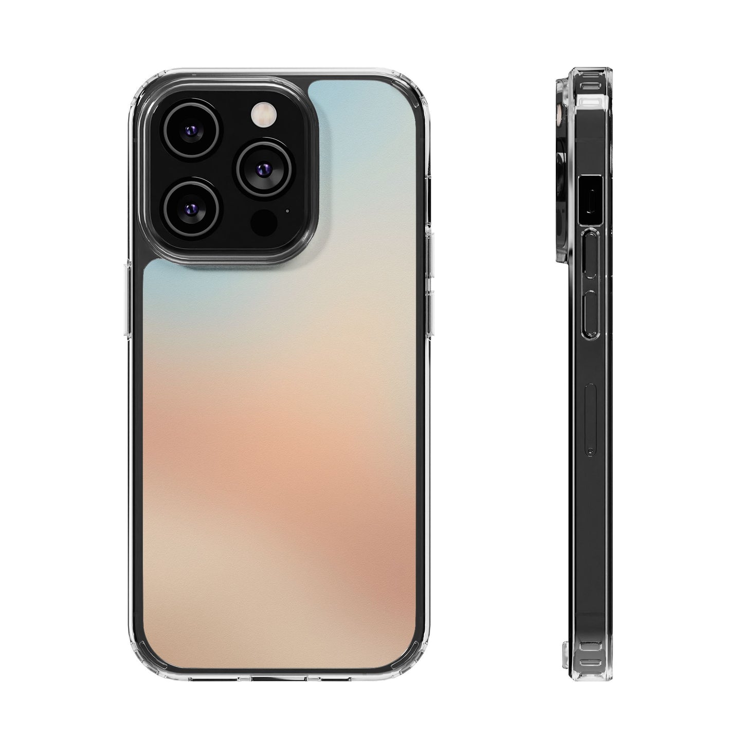 Coastal Dawn Clear Case - MagSafe Compatible Pastel Gradient Cover