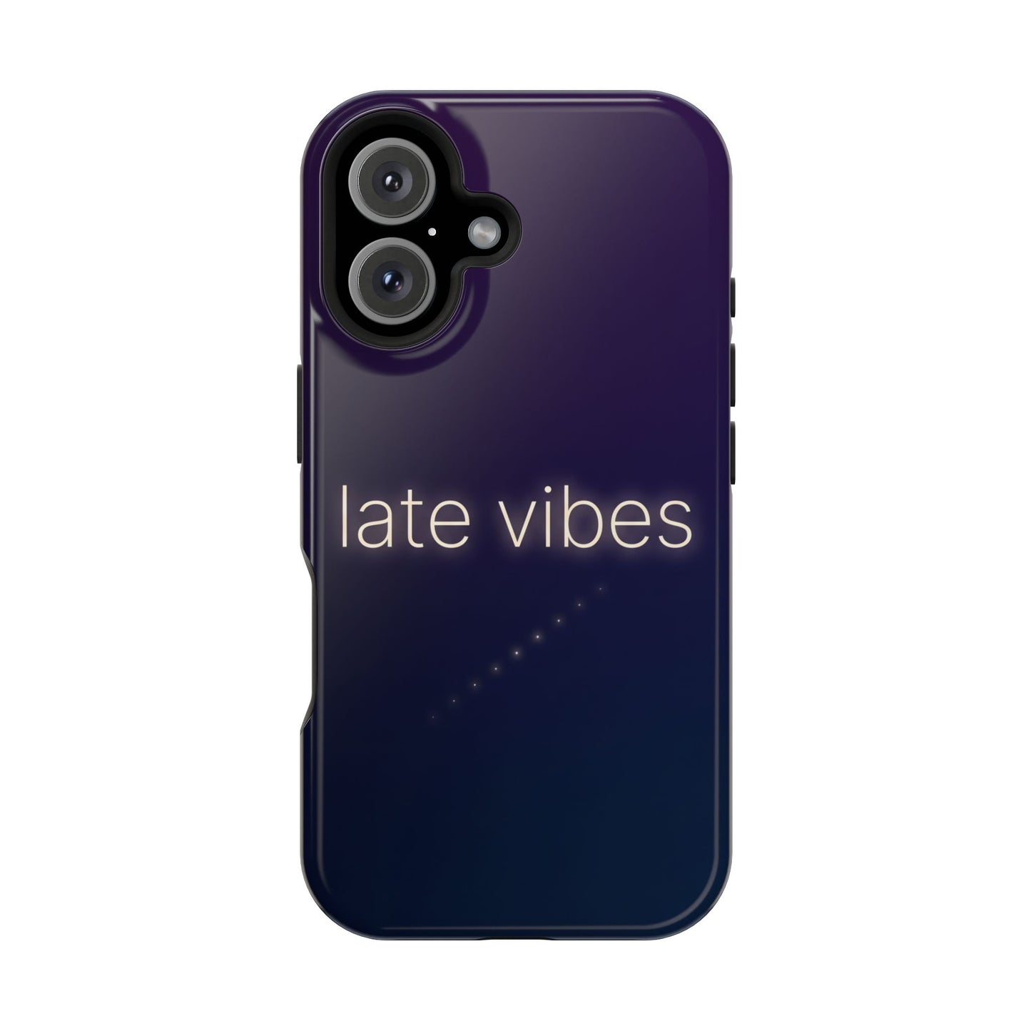 Late Vibes Purple Gradient Magnetic Impact Case