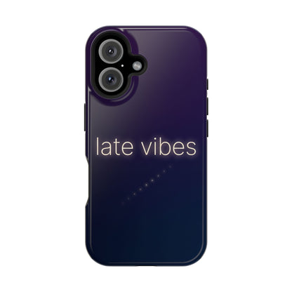 Late Vibes Purple Gradient Magnetic Impact Case