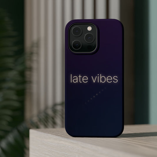 Late Vibes Purple Gradient Magnetic Impact Case