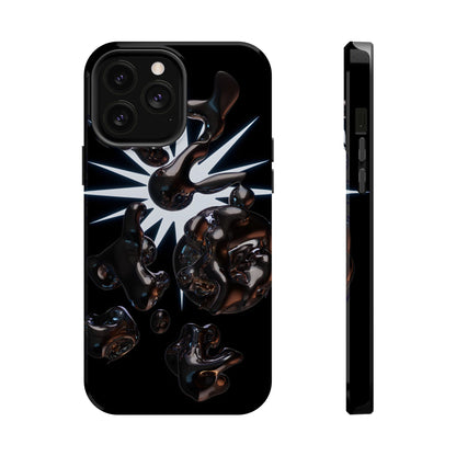 Liquid Chrome 3D Bubbles Magnetic Impact Case