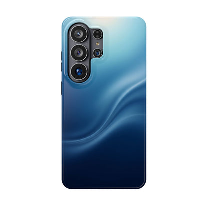 Blue Wave Abstract Magnetic Impact Case