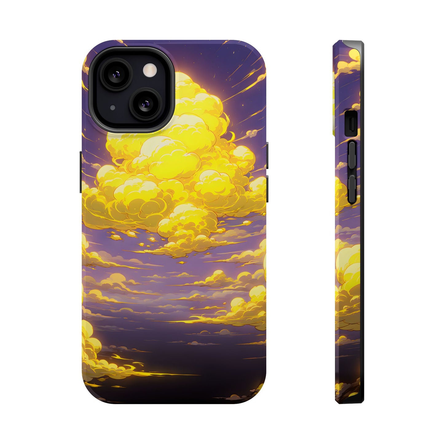Golden Hour Anime Sky: Glowing Cloudscape MagSafe Case