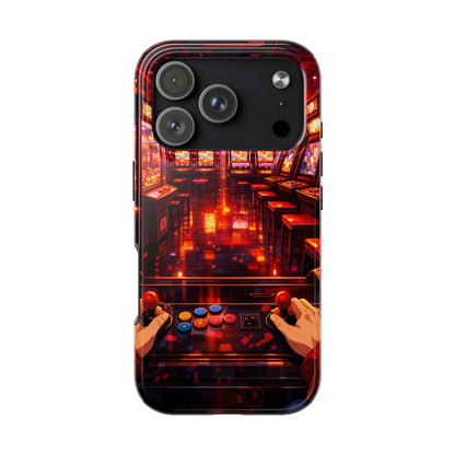Retro Arcade Game POV Tough Case - Cyber City Gaming Cover for iPhone & Samsung